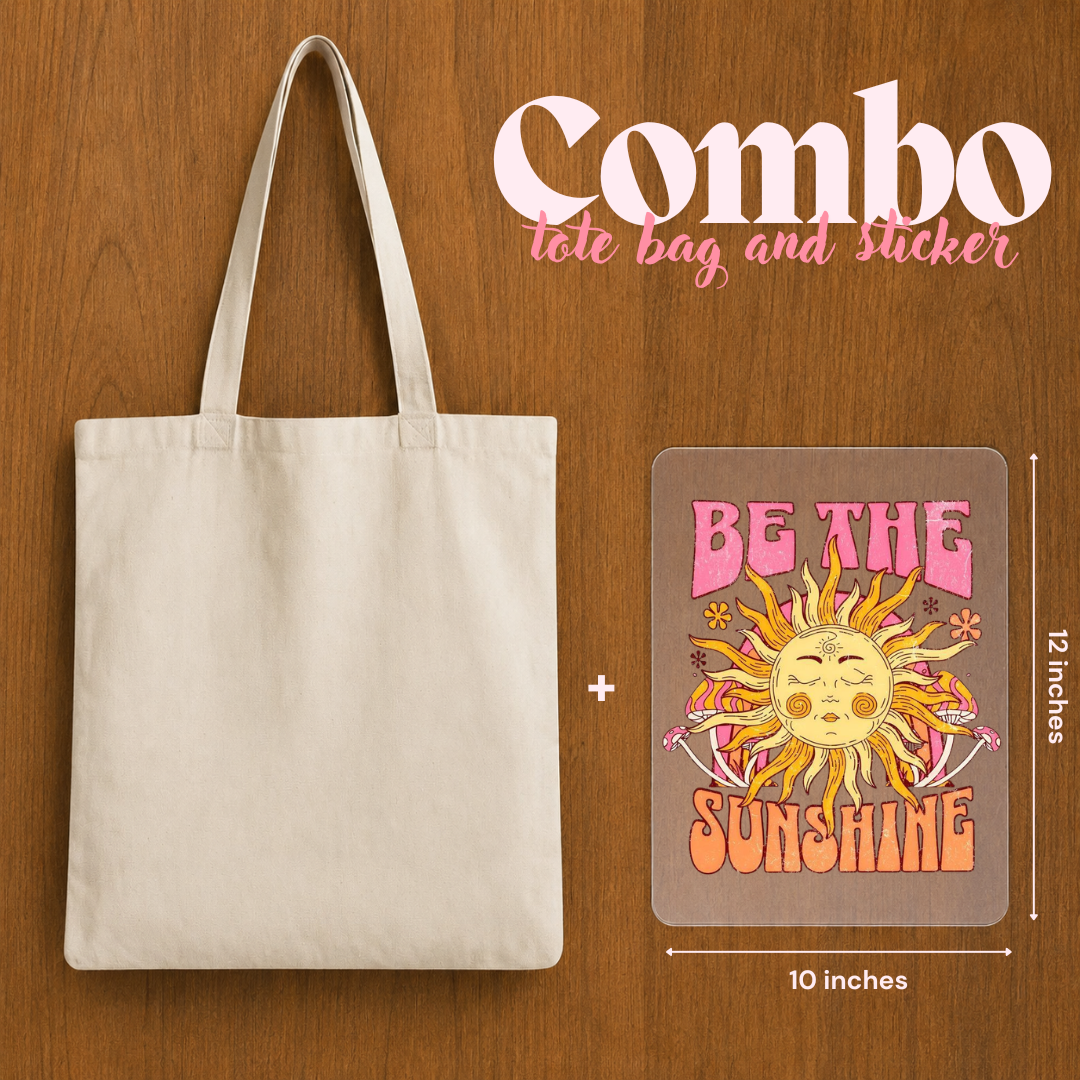 Be The Sunshine Custom Tote Bag Combo