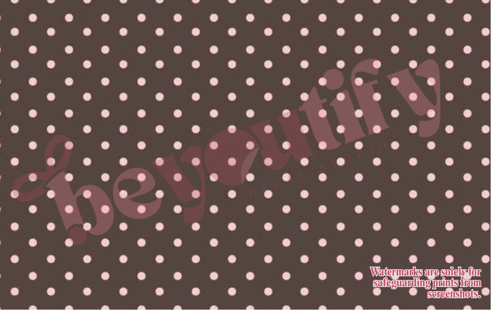 Pink and Brown Polka Dot Metro Card Skin