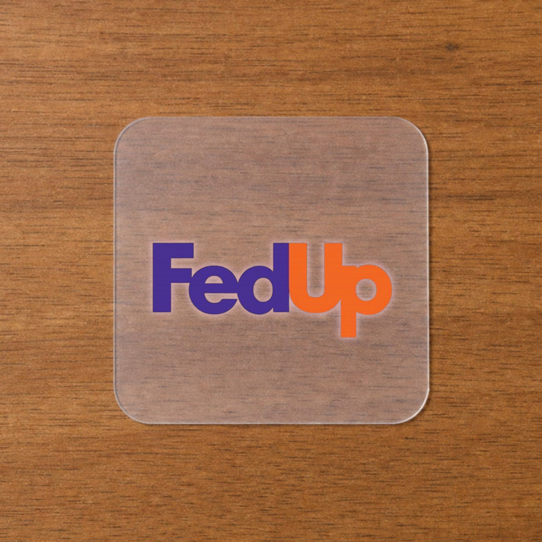 Fed Up Iron-On Sticker