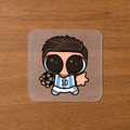 Funny Lionel Messi Iron-On Sticker | Urban Edge