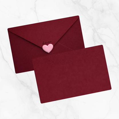 Dark Red Envelope Metro Card Skin