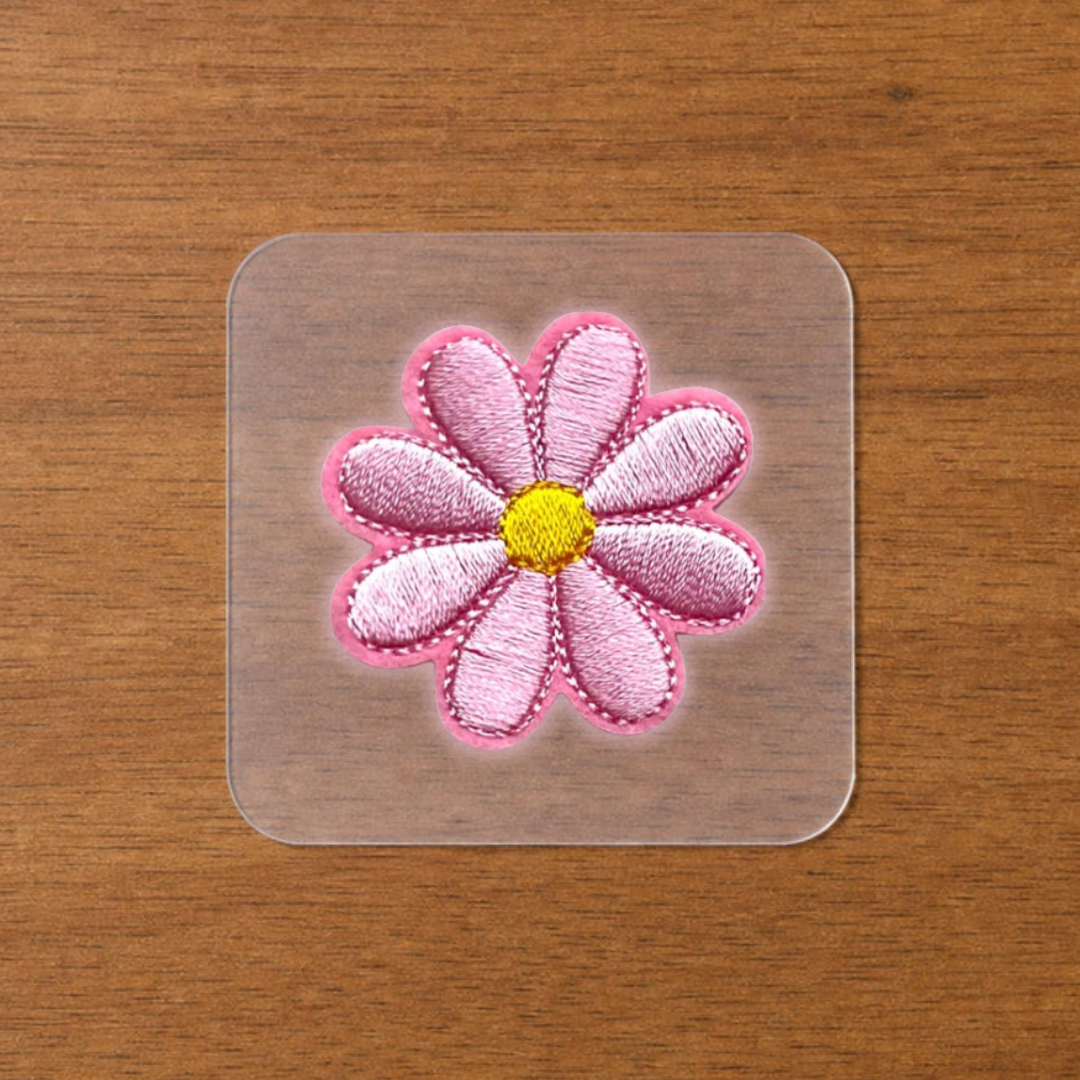 Embroided Flower Iron-On Sticker