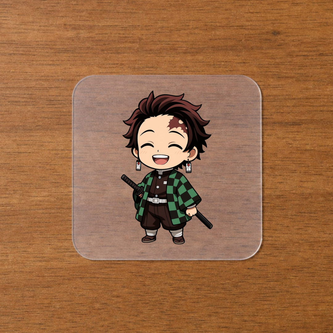 Kimetsu no Yaiba Tanjiro Kamado Chibi-Style Iron-On Sticker | Anime