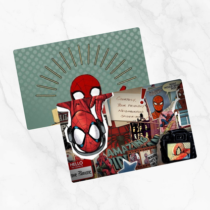 Green Spiderman Scrapbook Metro Card Skin