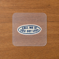 Call Me If You Get Lost Iron-On Sticker