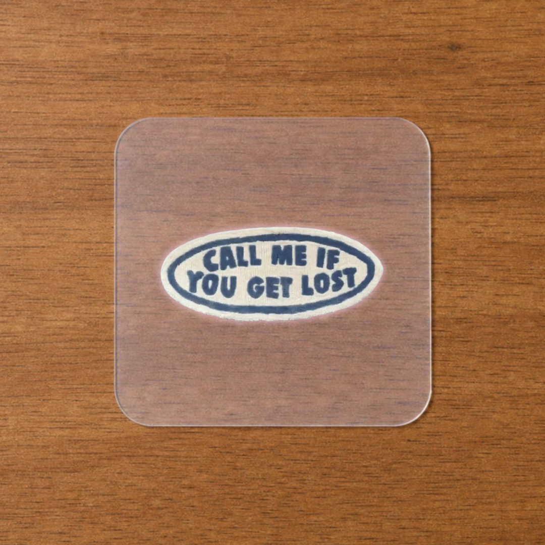 Call Me If You Get Lost Iron-On Sticker