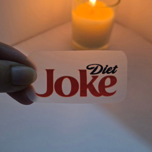 Diet Joke Iron-on Sticker