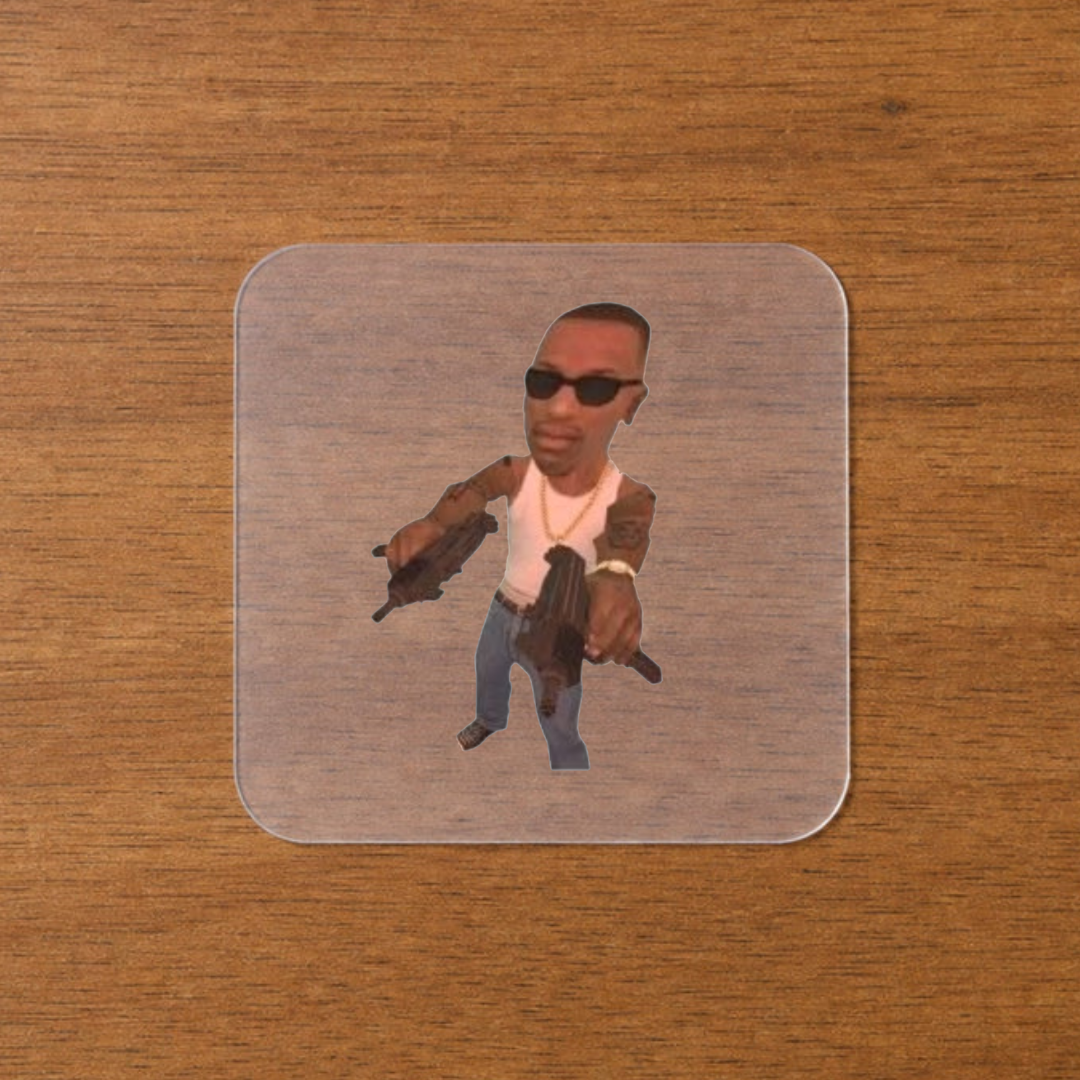 CJ Johnson From GTA Iron-On Sticker | Urban Edge