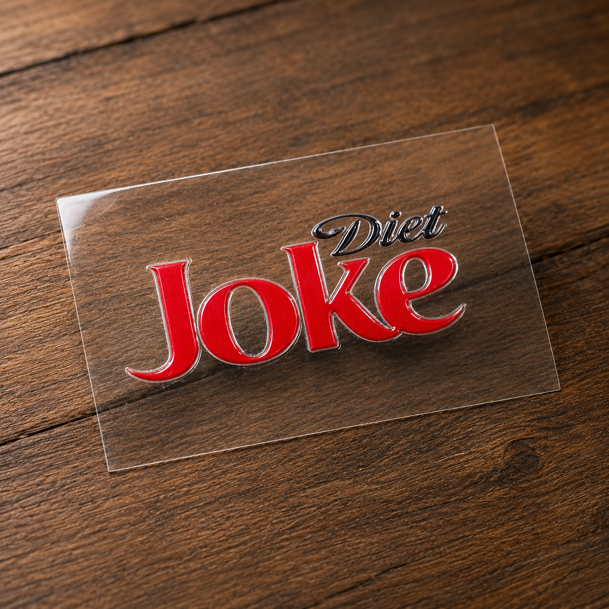 Diet Joke Peel-Off Sticker