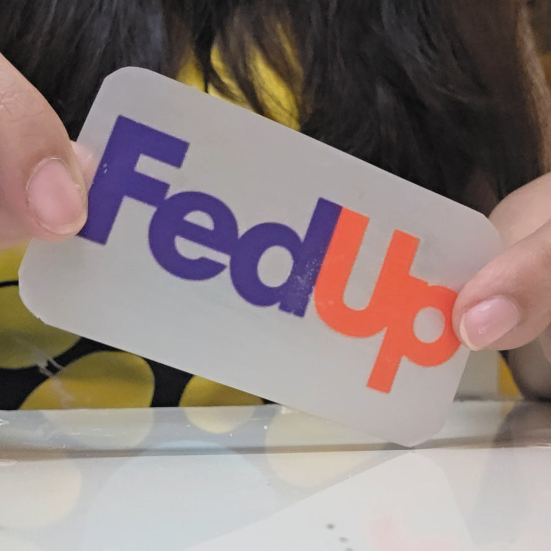 Fed Up Iron-On Sticker