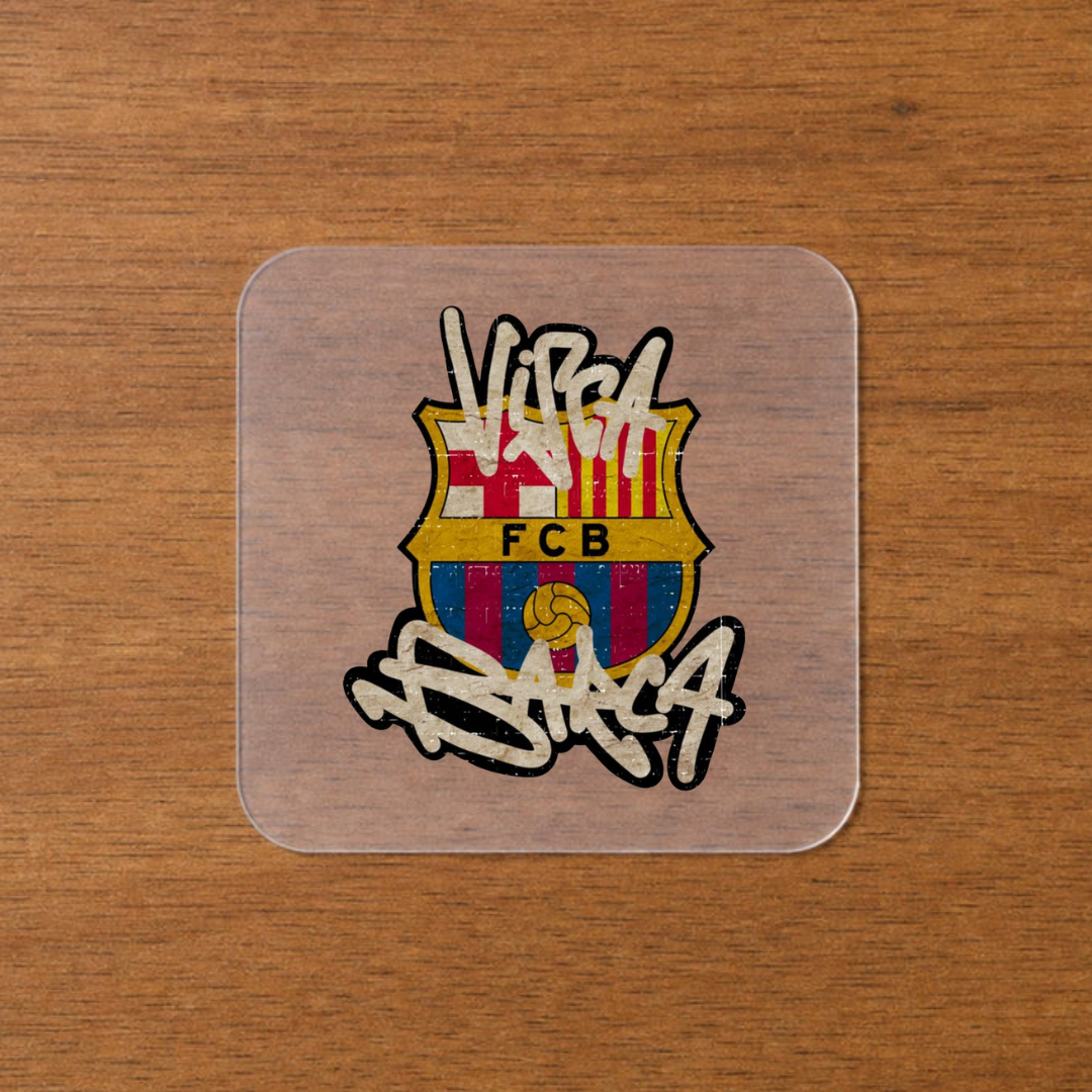 Visca Barca Vintage Iron-On Sticker | Urban Edge