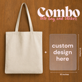 Custom Design Tote Bag Combo