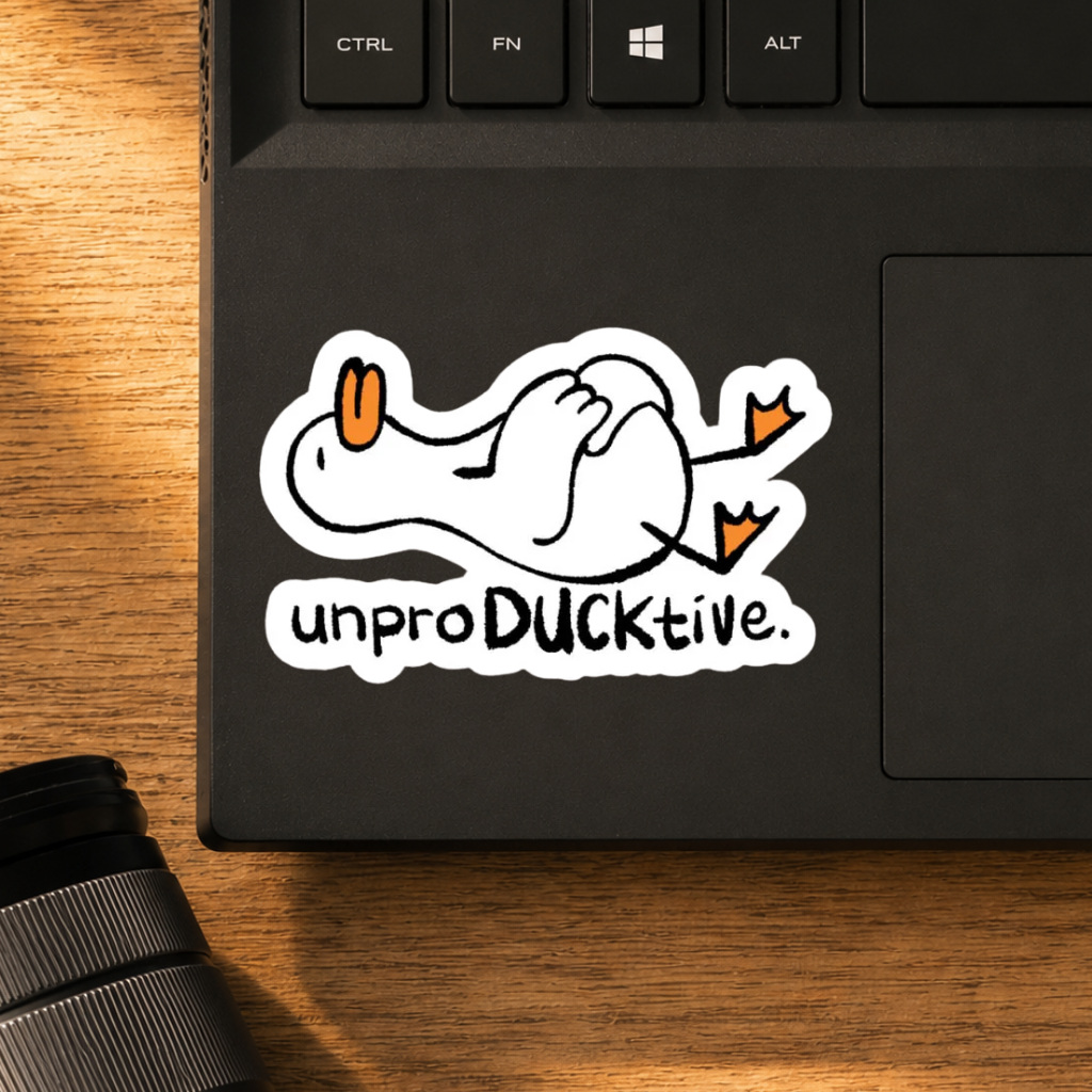 UnproDuckTive Classic Sticker | Whimsical