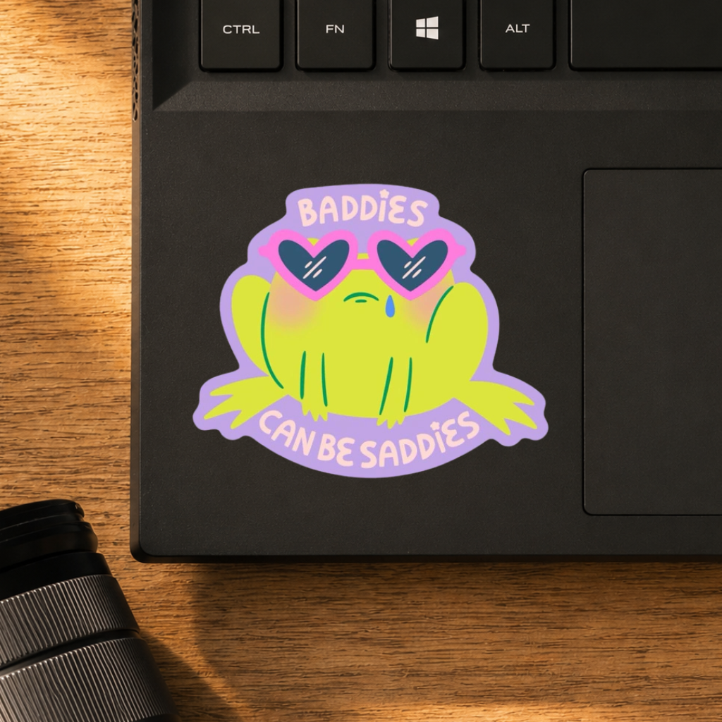 Baddies Can Be Saddies Classic Sticker | Whimsical