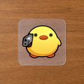 Chick With A Gun Iron-On Sticker | Urban Edge