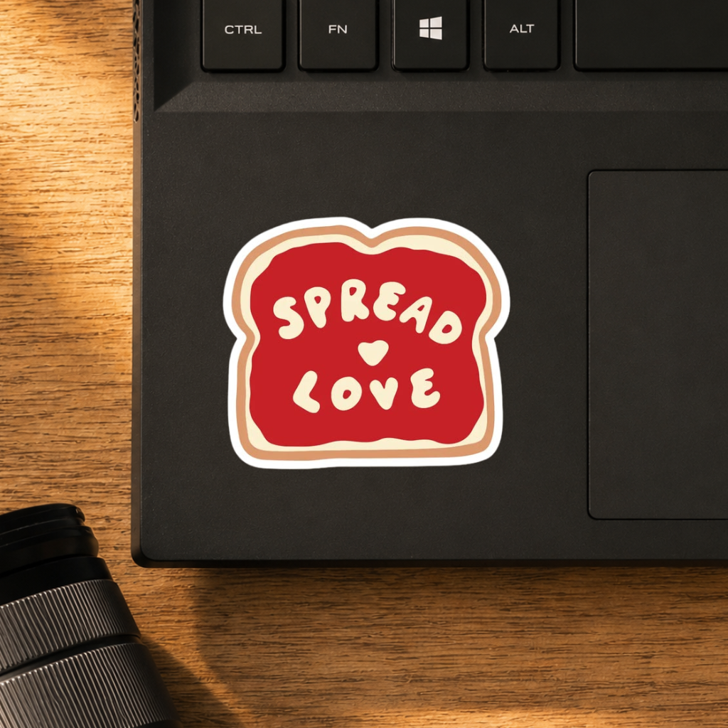 Spread Love Classic Sticker | Whimsical
